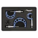 Sealey AK9651M 3pc Micrometer Set - Metric