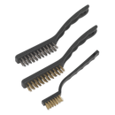 Sealey AK9801 3pc Auto Engineer√¢‚Ç¨‚Ñ¢s Wire Brush Set