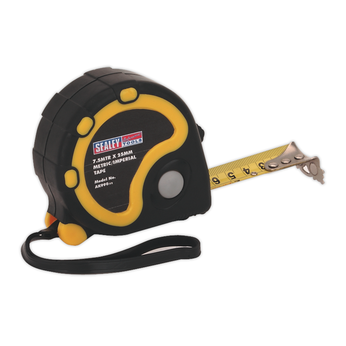 Sealey AK990 7.5m(25ft) x 25mm Metric/Imperial Tape Measure