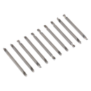Sealey AK9910 10pc 1/8" Double End Drill Bit Set