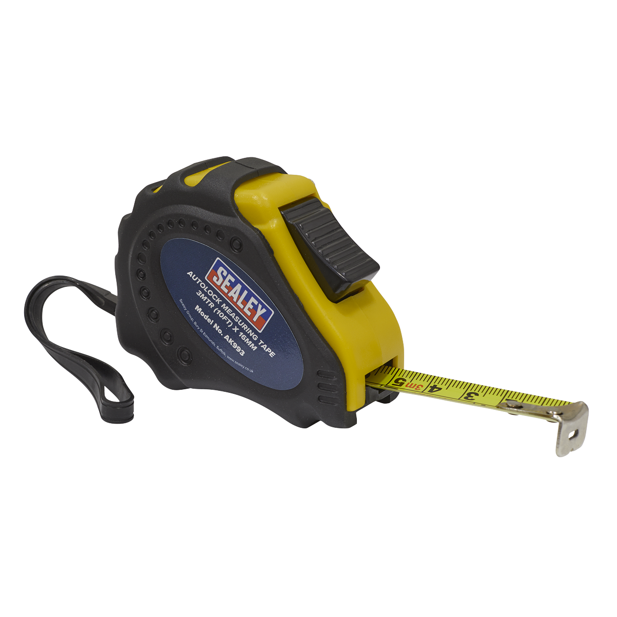 Sealey AK993 3m(10ft) x 16mm Autolock Tape Measure - Metric/Imperial