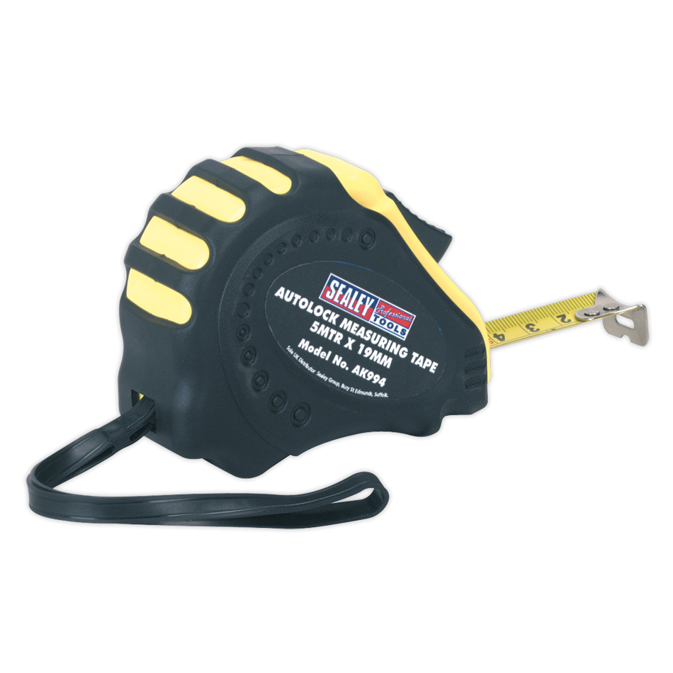Sealey AK994 5m(16ft) x 19mm Autolock Tape Measure - Metric/Imperial
