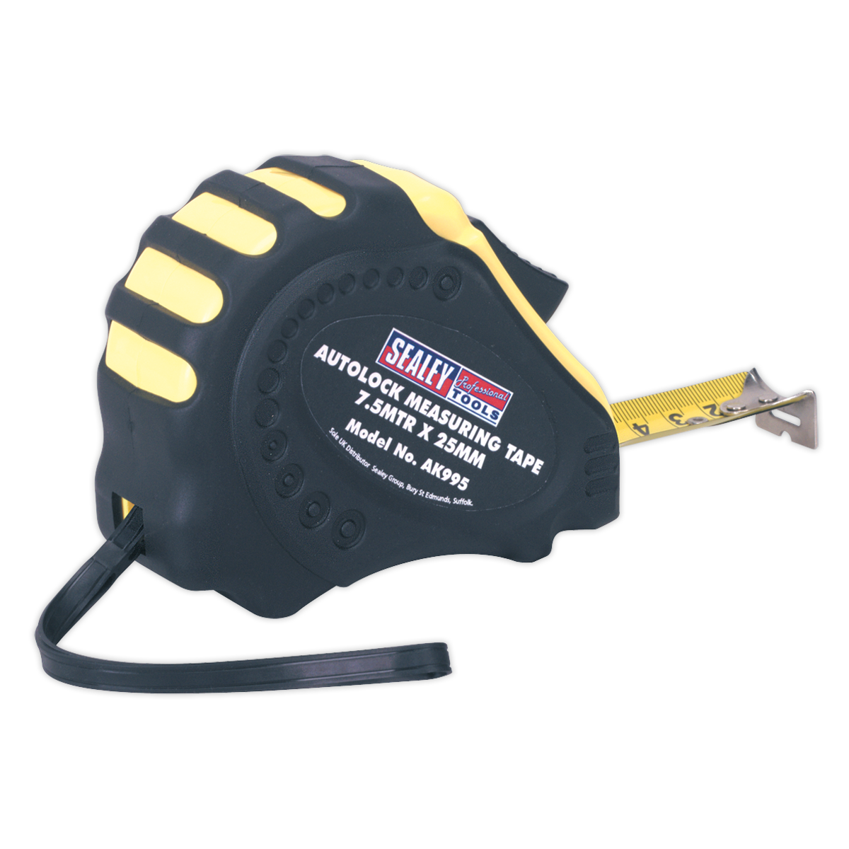 Sealey AK995 7.5m(25ft) x 25mm Autolock Tape Measure - Metric/Imperial