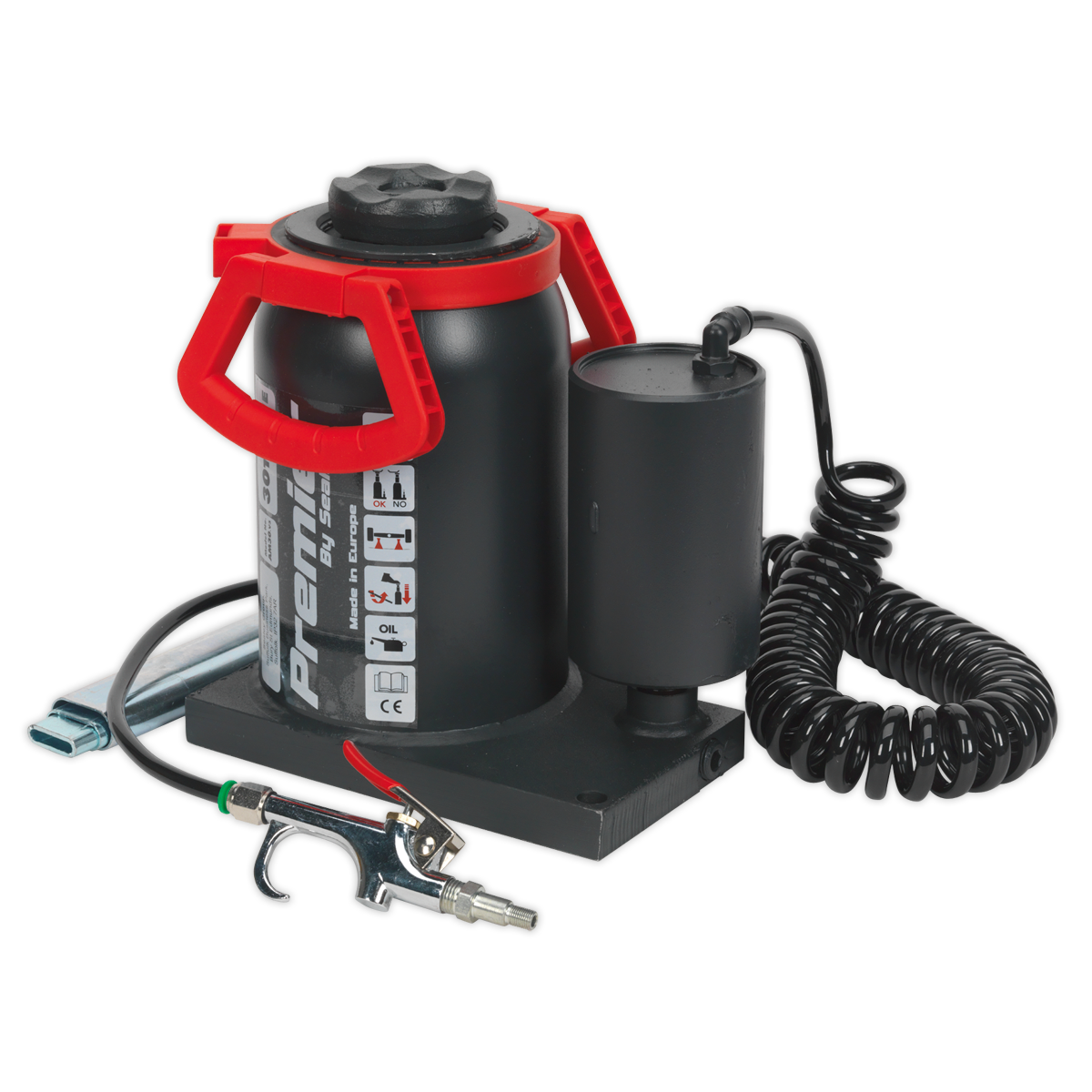 Sealey AM30 30tonne Bottle Jack Manual/Air Hydraulic
