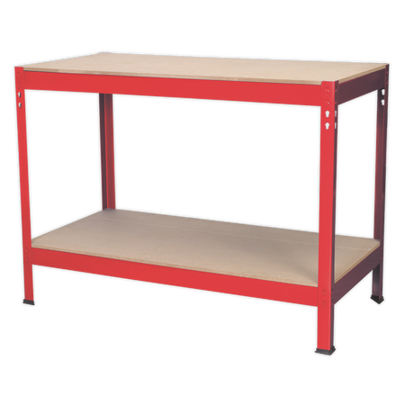 Sealey AP1210 1.2m Steel Workbench with Wooden Top