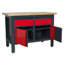 Sealey AP1372A Workstation with 2 Drawers & 2 Cupboards