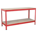 Sealey AP1535 1.53m Steel Workbench with Wooden Top