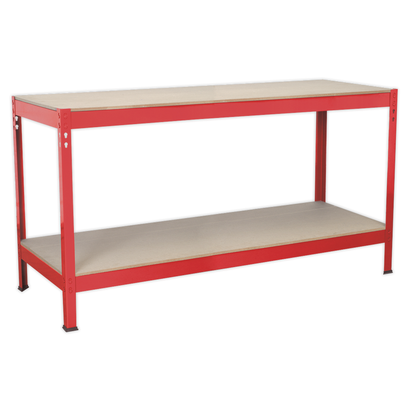 Sealey AP1535 1.53m Steel Workbench with Wooden Top