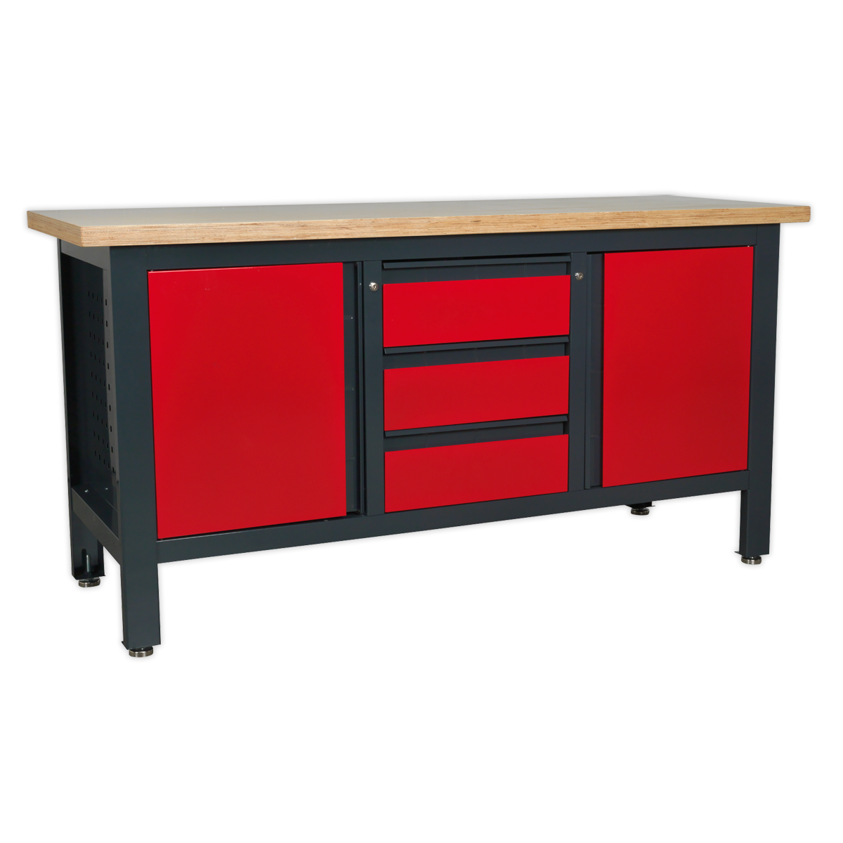 Sealey AP1905C Workstation with 3 Drawers & 2 Cupboards