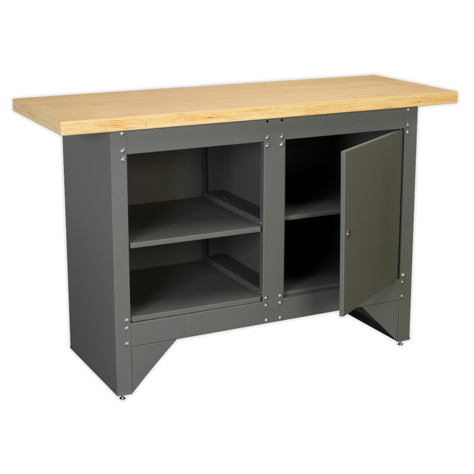 Sealey AP2010 Heavy-Duty Workbench with Cupboard