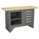 Sealey AP2030BB Heavy-Duty Workbench with 5 Drawers