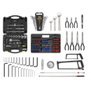 Sealey AP2200BBCOMBO 6 Drawer Topchest & Rollcab Combination with Ball-Bearing Slides & 128pc Tool Kit