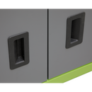 Sealey AP2200BBHV 6 Drawer Topchest & Rollcab Combination with Ball-Bearing Slides - Hi-Vis Green/Grey