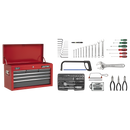 Sealey AP2201BBCOMBO 6 Drawer Topchest with Ball-Bearing Slides & 98pc Tool Kit