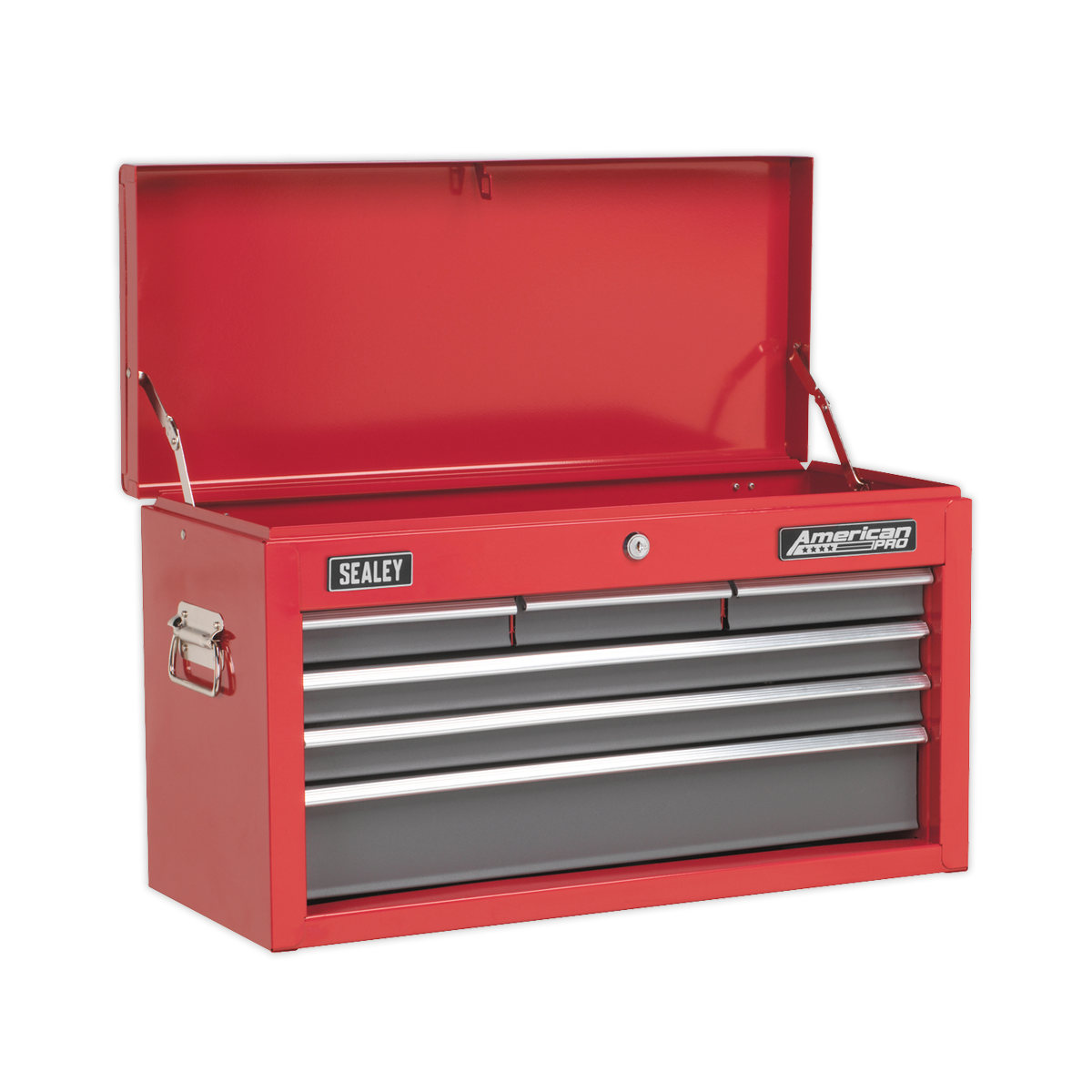 Sealey AP2201BB 6 Drawer Topchest with Ball-Bearing Slides - Red/Grey