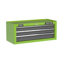 Sealey AP22309BBHV 3 Drawer Mid-Box with Ball-Bearing Slides - Green/Grey