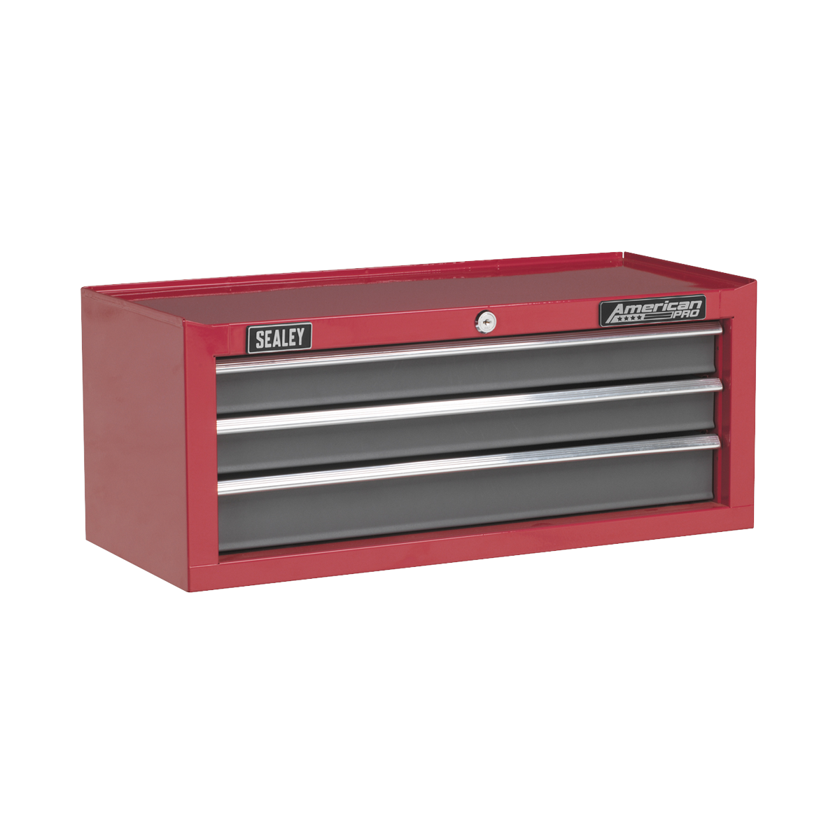 Sealey AP22309BB 3 Drawer Mid-Box with Ball-Bearing Slides - Red/Grey