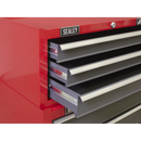 Sealey AP22309BB 3 Drawer Mid-Box with Ball-Bearing Slides - Red/Grey