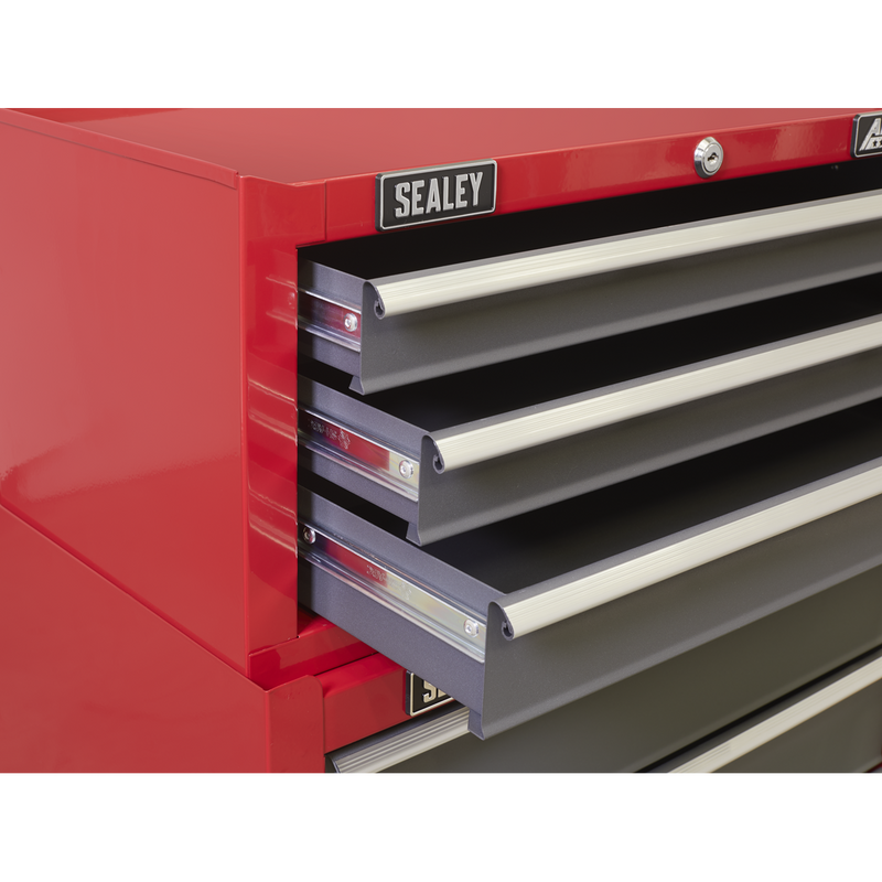 Sealey AP22309BB 3 Drawer Mid-Box with Ball-Bearing Slides - Red/Grey