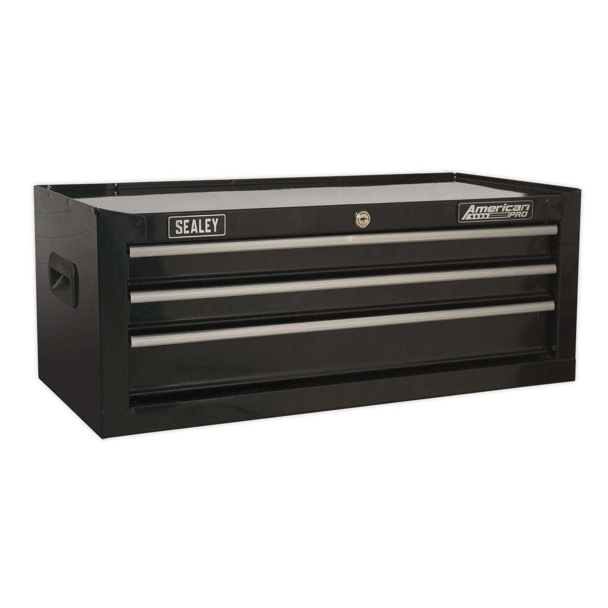 Sealey AP223B 3 Drawer Mid-Box with Ball-Bearing Slides - Black