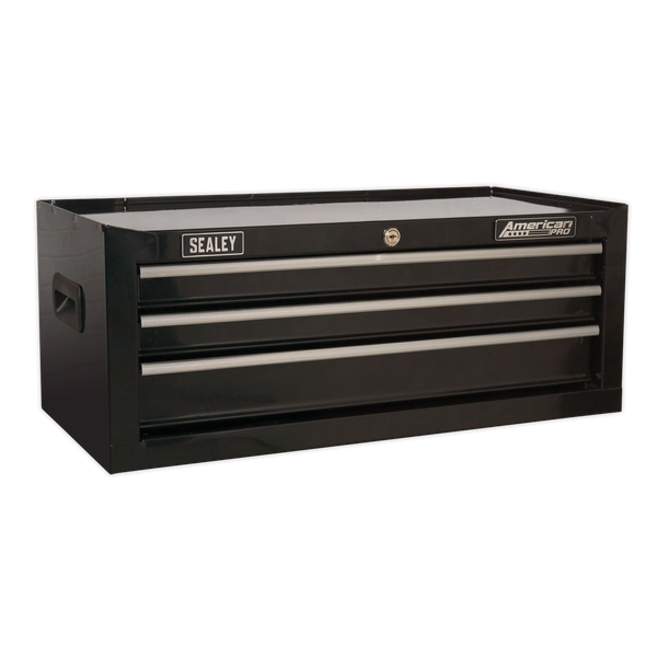 Sealey AP223B 3 Drawer Mid-Box with Ball-Bearing Slides - Black