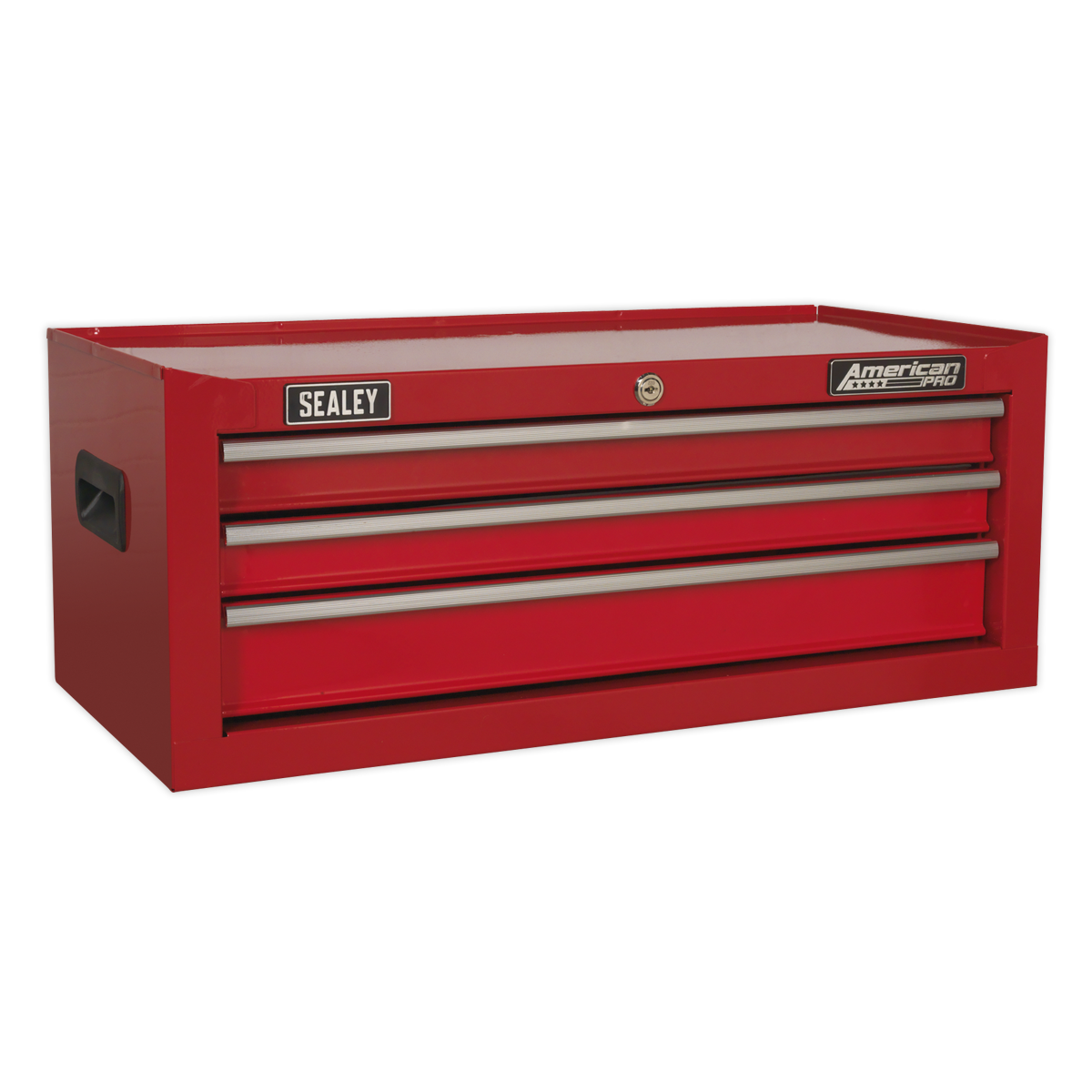 Sealey AP223 3 Drawer Mid-Box with Ball-Bearing Slides - Red