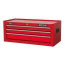 Sealey AP223 3 Drawer Mid-Box with Ball-Bearing Slides - Red