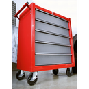 Sealey AP22505BB 5 Drawer Rollcab with Ball-Bearing Slides - Red/Grey