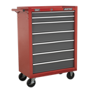 Sealey AP22507BB 7 Drawer Rollcab with Ball-Bearing Slides - Red/Grey