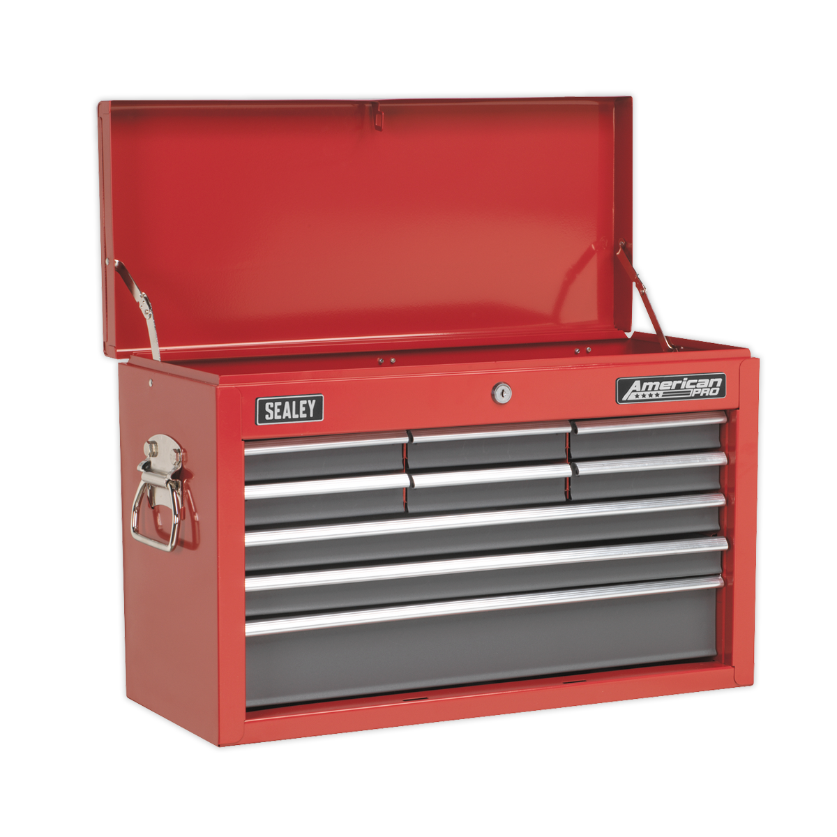 Sealey AP22509BB 9 Drawer Topchest with Ball-Bearing Slides - Red/Grey