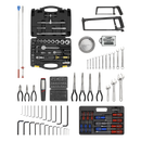 Sealey AP2250BBCOMBO 14 Drawer Topchest & Rollcab Combination with Ball-Bearing Slides & 281pc Tool Kit