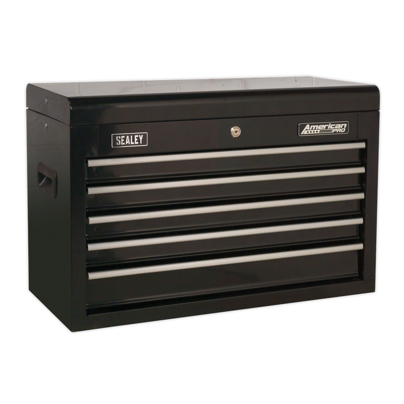 Sealey AP225B 5 Drawer Topchest with Ball-Bearing Slides - Black