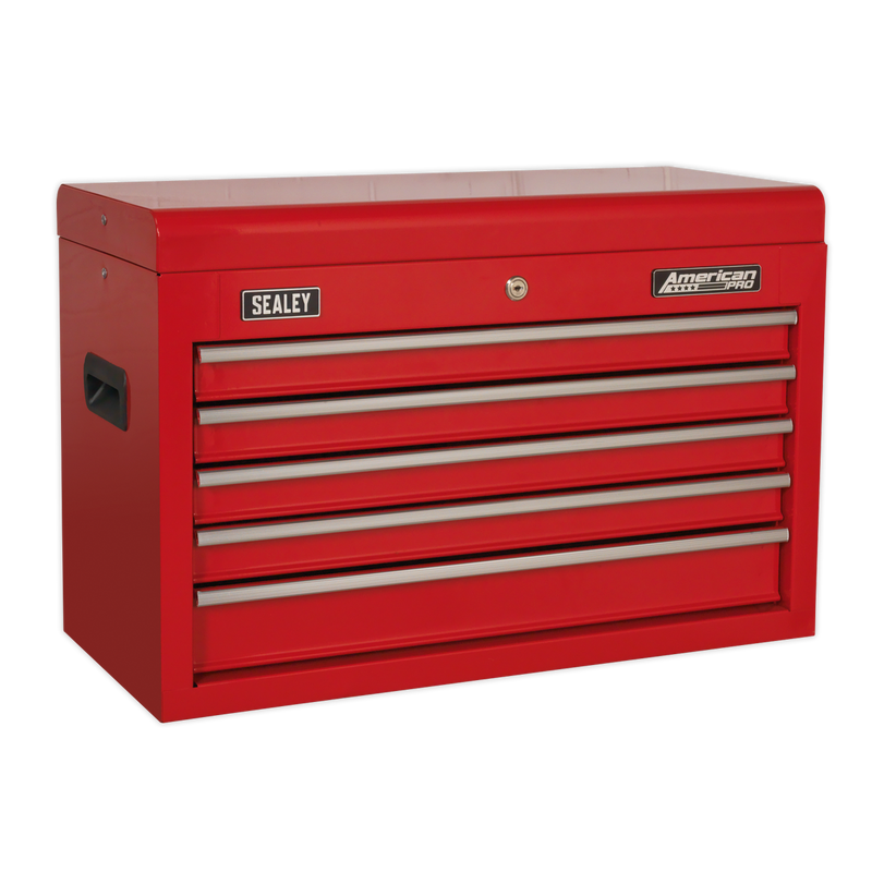 Sealey AP225 5 Drawer Topchest with Ball-Bearing Slides - Red