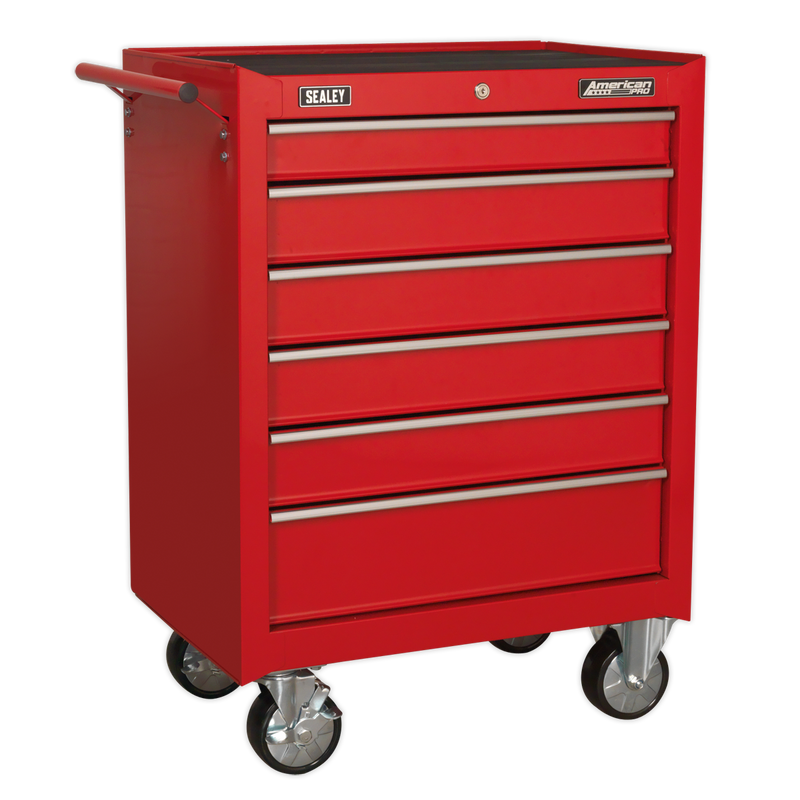 Sealey AP226 6 Drawer Rollcab with Ball-Bearing Slides - Red