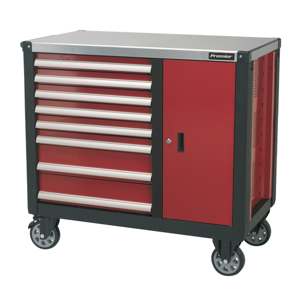 Sealey AP2418 8 Drawer Mobile Workstation with Ball-Bearing Slides