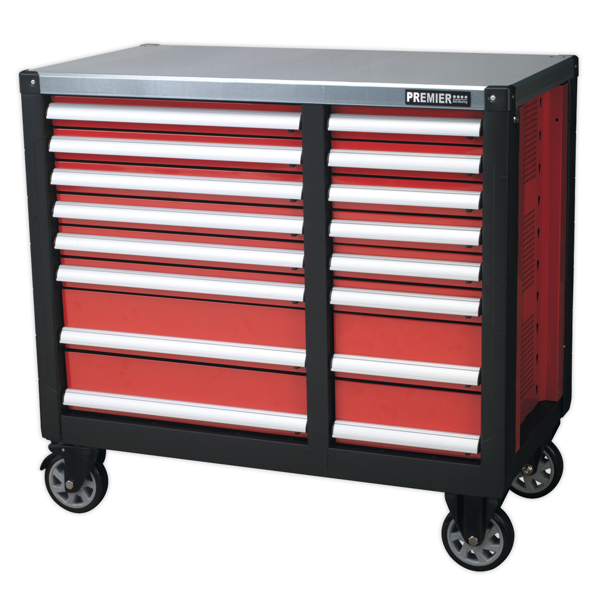 Sealey AP24216 16 Drawer Mobile Workstation with Ball-Bearing Slides