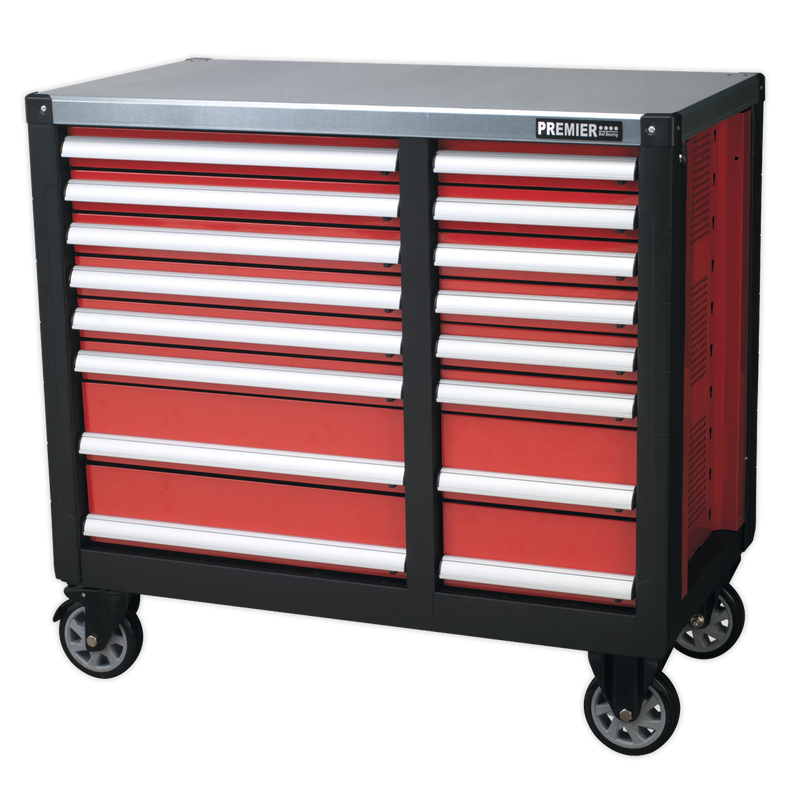 Sealey AP24216 16 Drawer Mobile Workstation with Ball-Bearing Slides