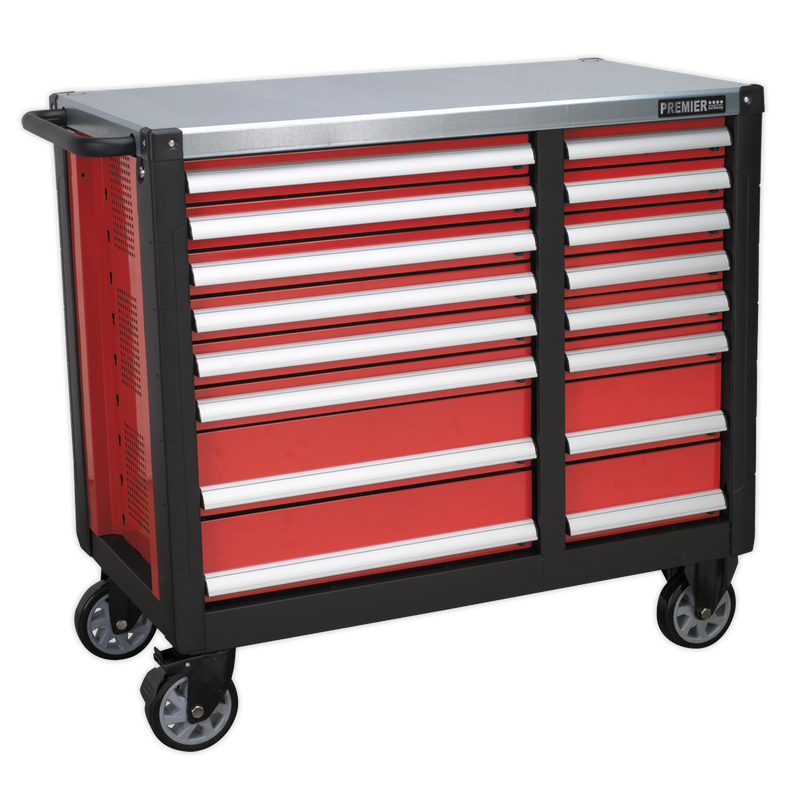 Sealey AP24216 16 Drawer Mobile Workstation with Ball-Bearing Slides