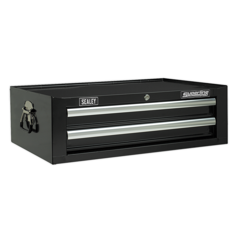 Sealey AP26029TB 2 Drawer Mid-Box with Ball-Bearing Slides - Black
