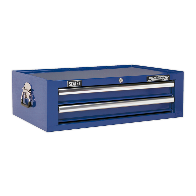 Sealey AP26029TC 2 Drawer Mid-Box with Ball-Bearing Slides - Blue
