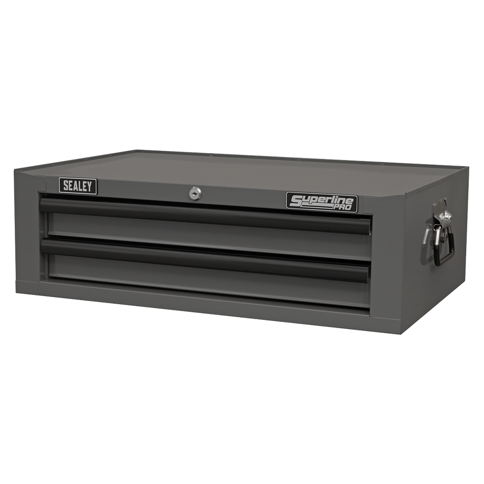 Sealey AP26029TG Mid-Box 2 Drawer with Ball-Bearing Slides - Grey/Black