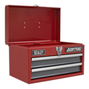 Sealey AP2602BB 2 Drawer Portable Toolbox with Ball-Bearing Slides