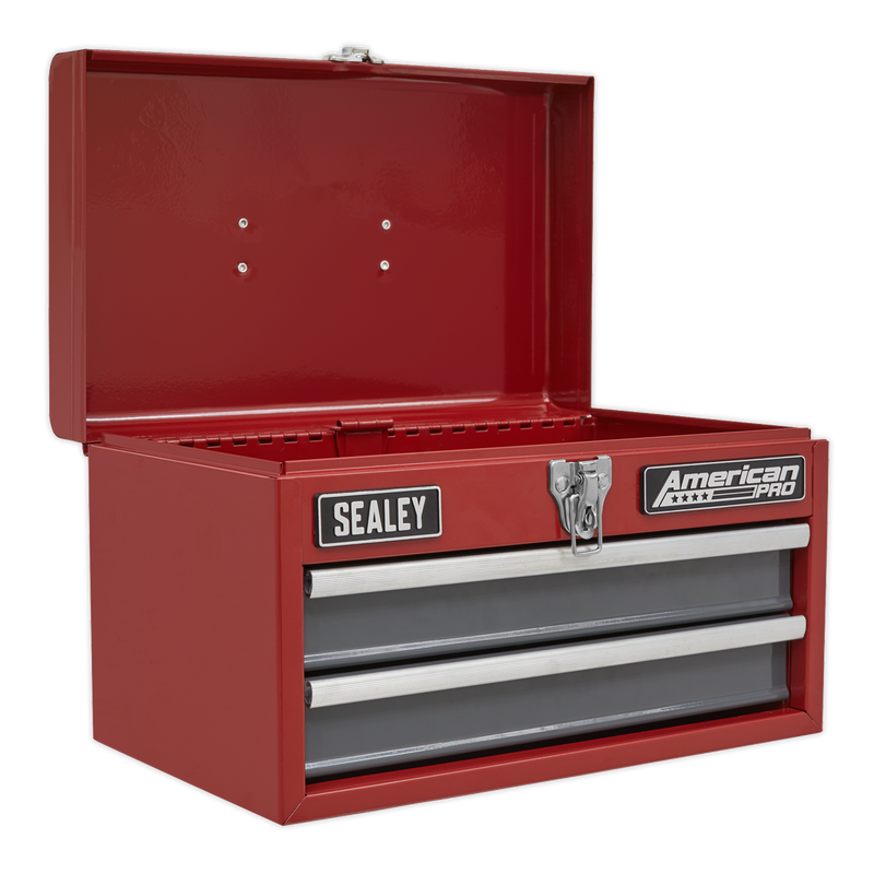 Sealey AP2602BB 2 Drawer Portable Toolbox with Ball-Bearing Slides