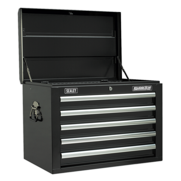 Sealey AP26059TB 5 Drawer Topchest with Ball-Bearing Slides - Black