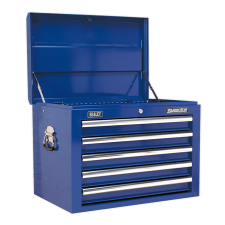Sealey AP26059TC 5 Drawer Topchest with Ball-Bearing Slides - Blue