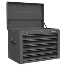 Sealey AP26059TG Topchest 5 Drawer with Ball-Bearing Slides - Grey/Black