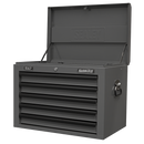 Sealey AP26059TG Topchest 5 Drawer with Ball-Bearing Slides - Grey/Black