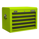 Sealey AP26059THV Topchest 5 Drawer with Ball-Bearing Slides - Green/Black