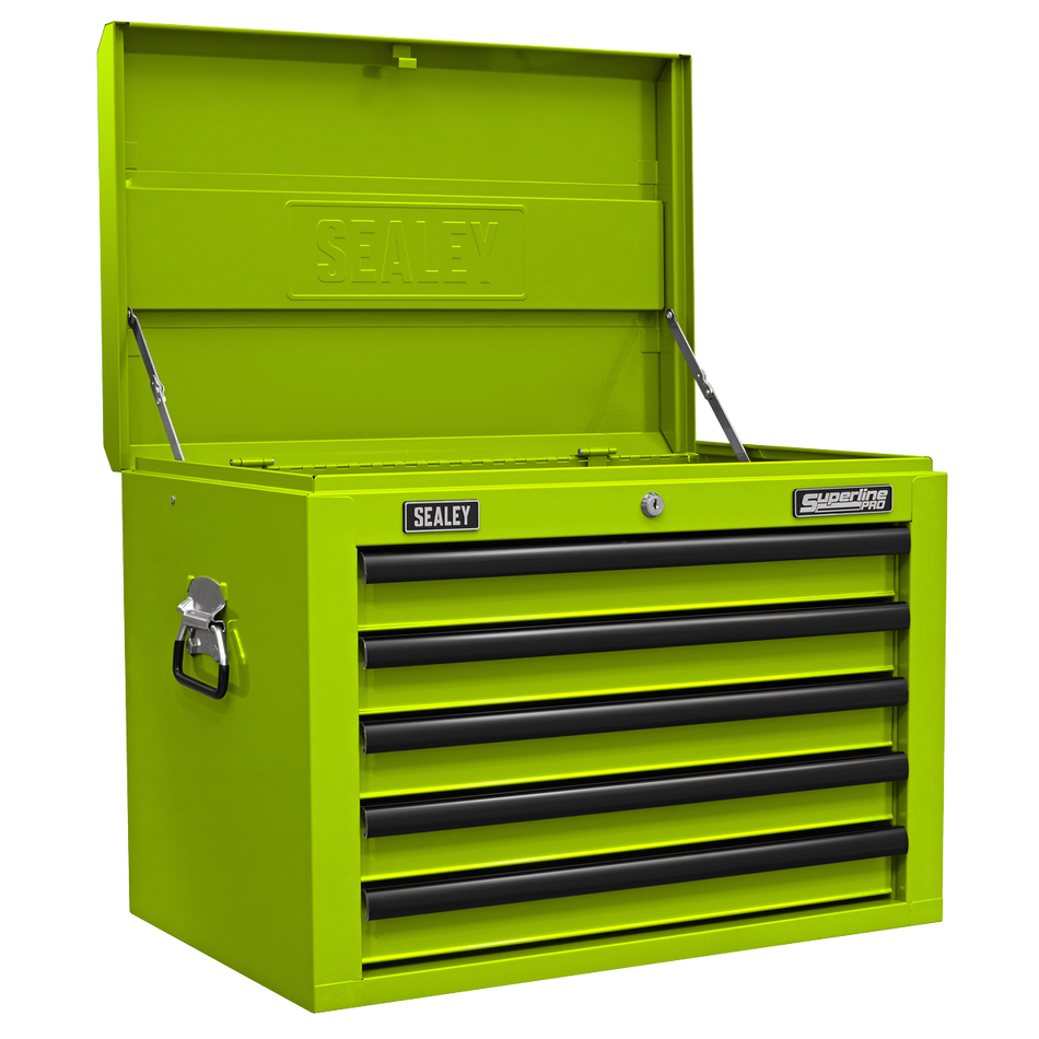 Sealey AP26059THV Topchest 5 Drawer with Ball-Bearing Slides - Green/Black