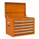 Sealey AP26059TO 5 Drawer Topchest with Ball-Bearing Slides - Orange